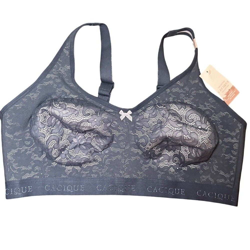 Cacique Unlined Full Coverage No Wire Bra Size 42DDD NWT